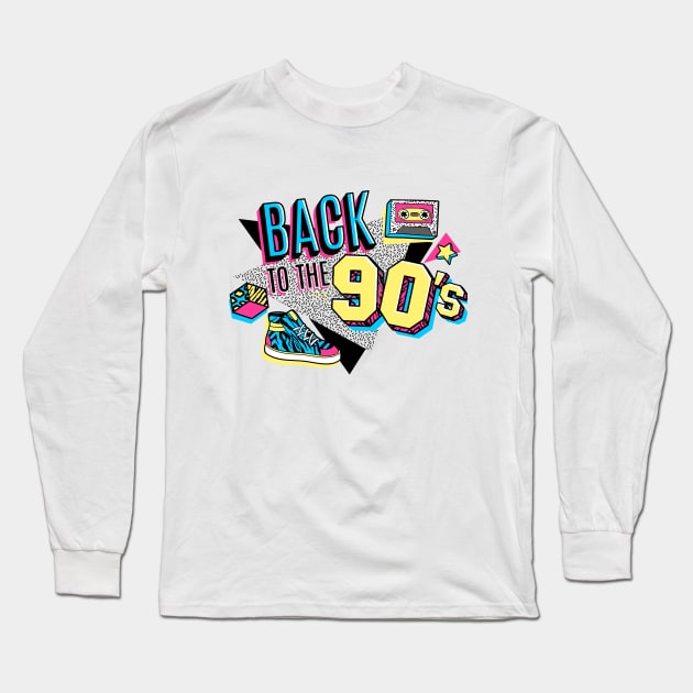 The 90's style label Tee Long Sleeve T-Shirt by CaptainMadjid